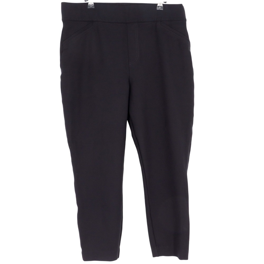 Spanx The Perfect Pant Ankle Backseam Slim Pants Plus Size 1X Black High Rise